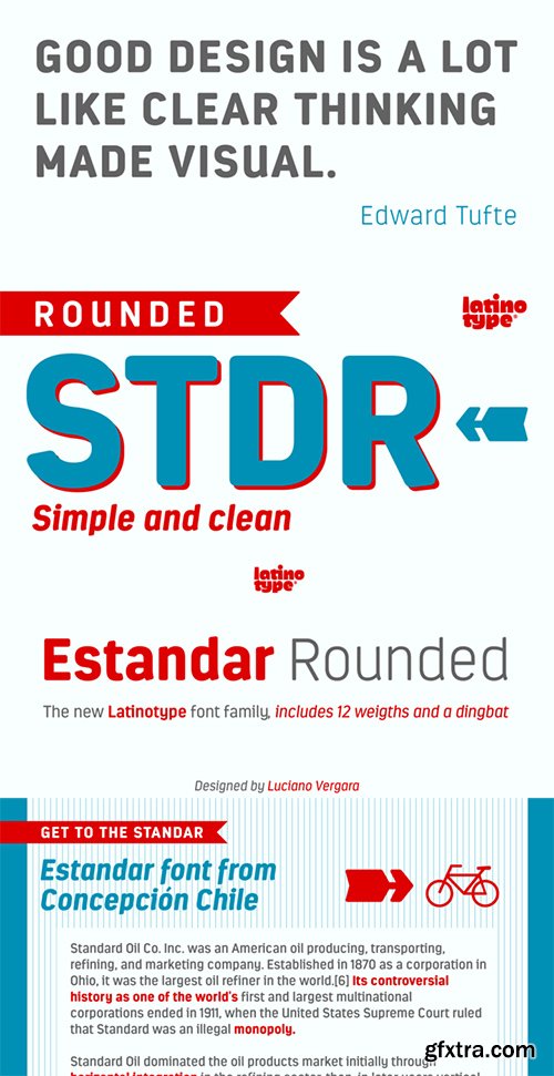 Estandar Rounded Family Font - 13 Font 275$