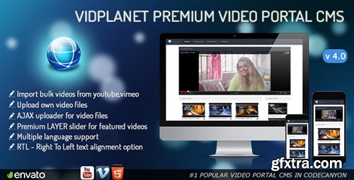 CodeCanyon - Vidplanet v4.0 - Premium Video Portal Cms