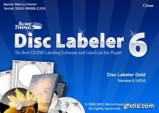 SureThing Disk Labeler Deluxe Gold 6.2.128 Multilingual