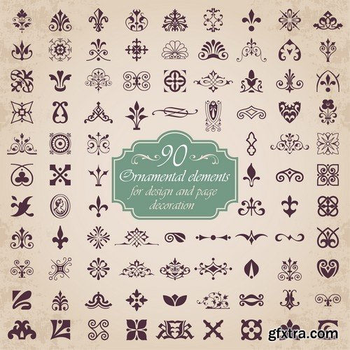 Stock Vectors - Ornament Vector 2, 25xEPS