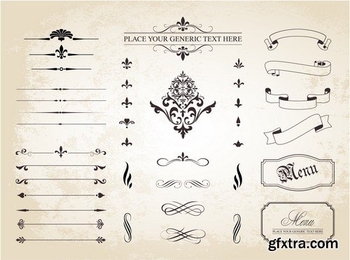 Stock Vectors - Ornament Vector 2, 25xEPS