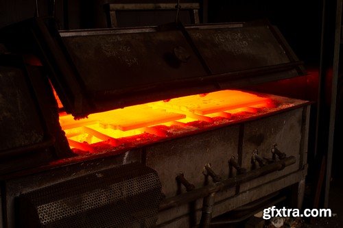 Stock Photos - Liquid Molten Steel Industry, 24xJPG