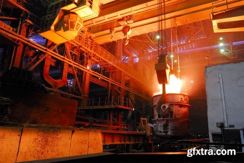 Stock Photos - Liquid Molten Steel Industry, 24xJPG