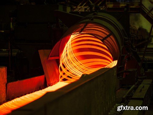 Stock Photos - Liquid Molten Steel Industry, 24xJPG