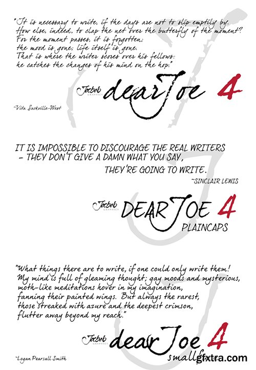 DearJoe 4 Font Family - 2 Font 204€