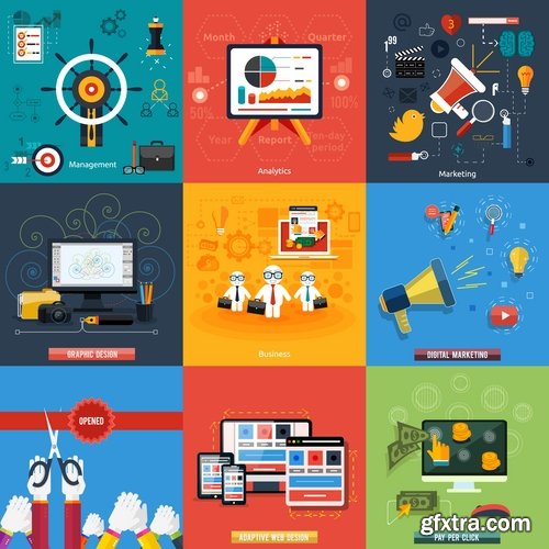 Collection of icons stock vector 22 Eps