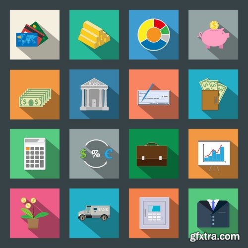 Collection of icons stock vector 22 Eps