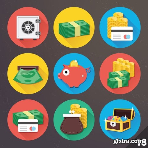 Collection of icons stock vector 22 Eps