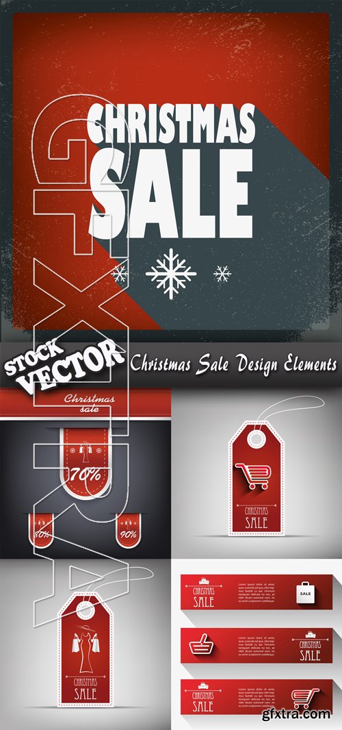 Stock Vector - Christmas Sale Design Elements