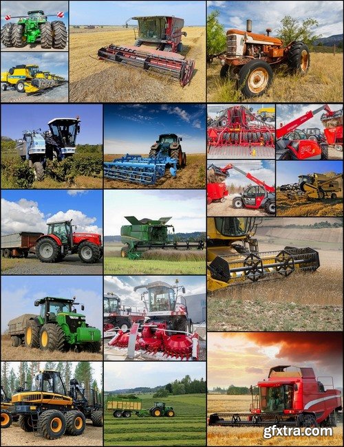 Collection combines and agricultural machinery 25 UHQ Jpeg