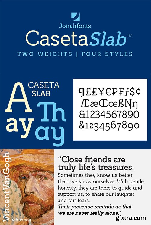 Casete Font Family - 12 Font $420