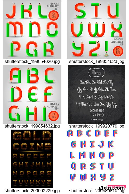 Amazing SS - Alphabets Design 2, 25xEPS