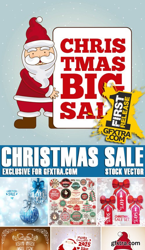 Stock Vectors - Christmas Sale, 25xEPS