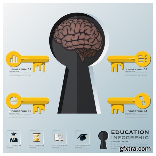 Stock Vectors - Business Infographic 4, 25xEPS