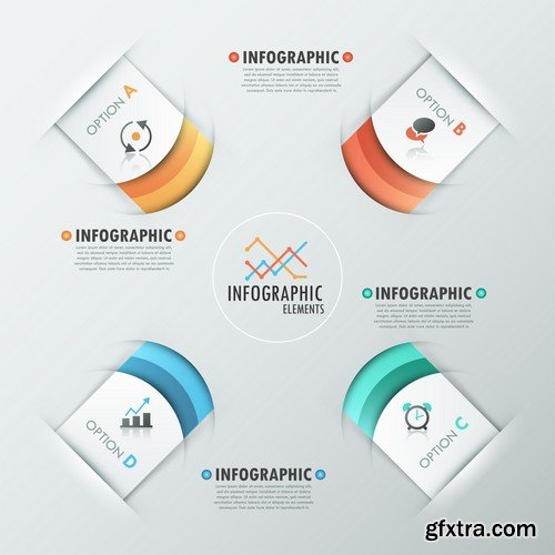 Stock Vectors - Business Infographic 4, 25xEPS