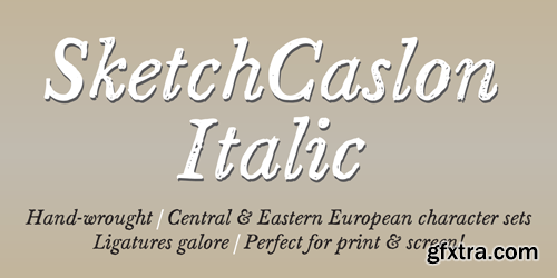 Sketch Caslon Italic Font for $15