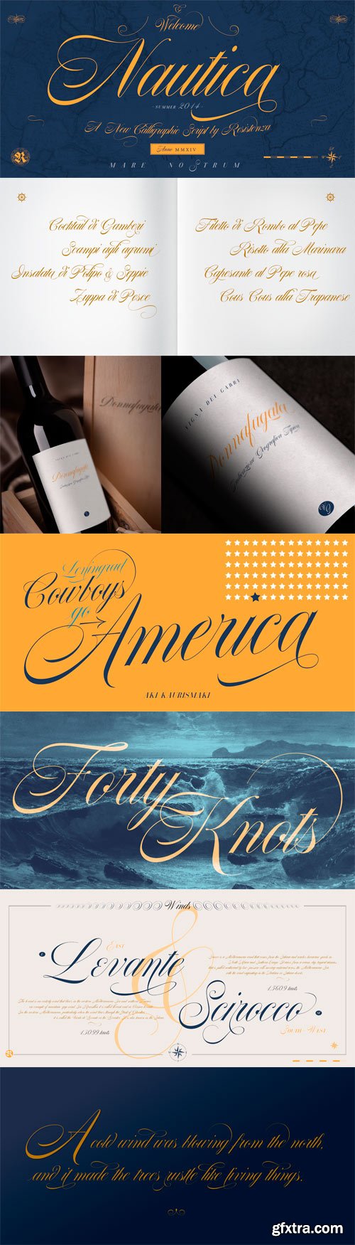 Nautica Font Family - 4 Fonts for $99