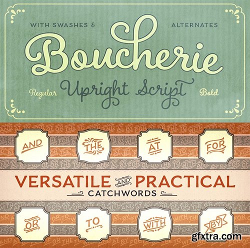 Boucherie Font Family - 16 Fonts $320