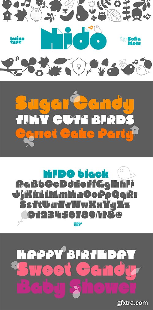 Nido Font Family - 5 Fonts $95