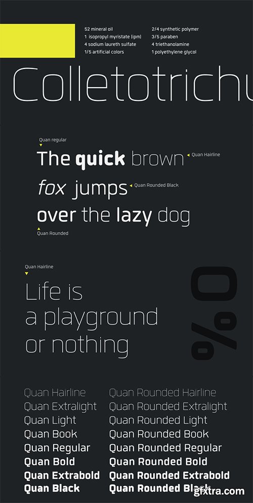 Quan Font Family - 32 Fonts $1280