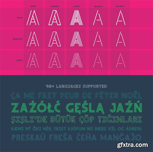 Teip Font Family - 15 Fonts $225