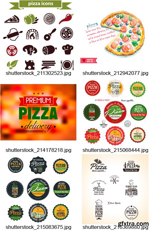 Amazing SS - Pizzeria Design Elements, 25xEPS