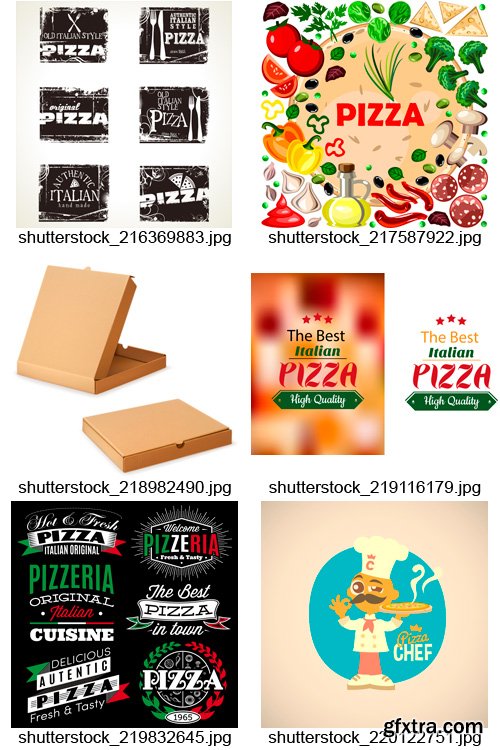 Amazing SS - Pizzeria Design Elements, 25xEPS