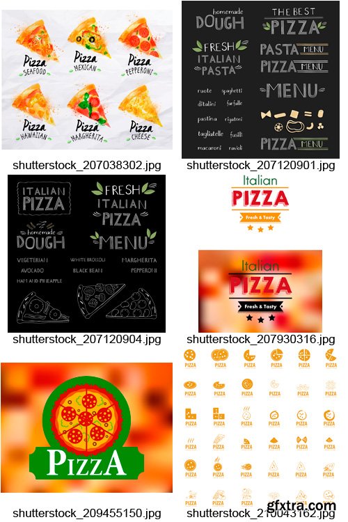 Amazing SS - Pizzeria Design Elements, 25xEPS