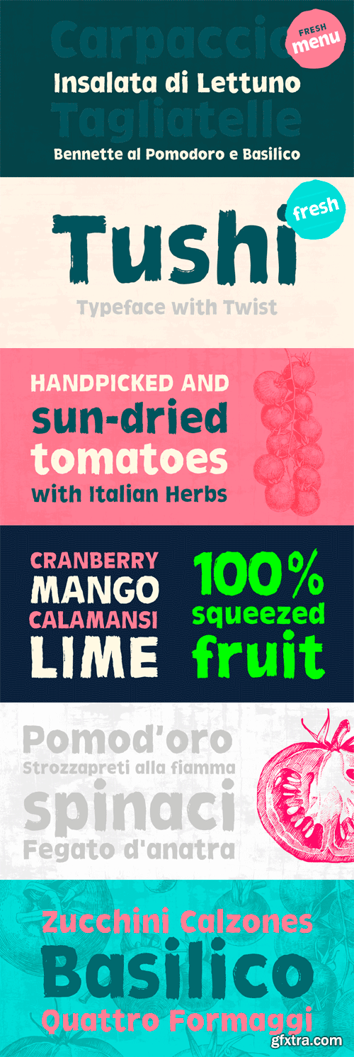 Tushi Font Family - 2 Fonts for $39