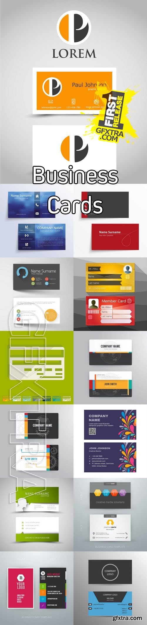 Vector - Flat Business Cards