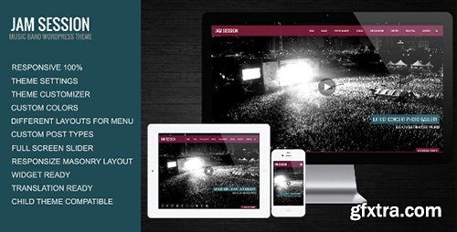 ThemeForest - JamSession v3.0 - Music & Music Band WordPress Theme