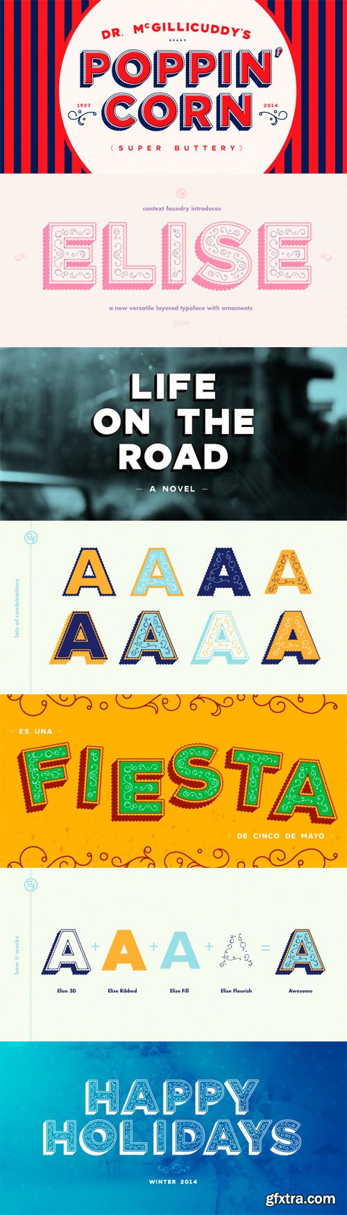 Elise Font Family - 6 Fonts for $60