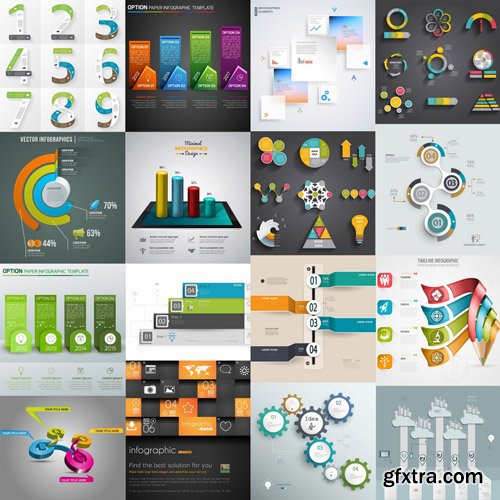 Infographics Design Elements#56 - 25 Vector