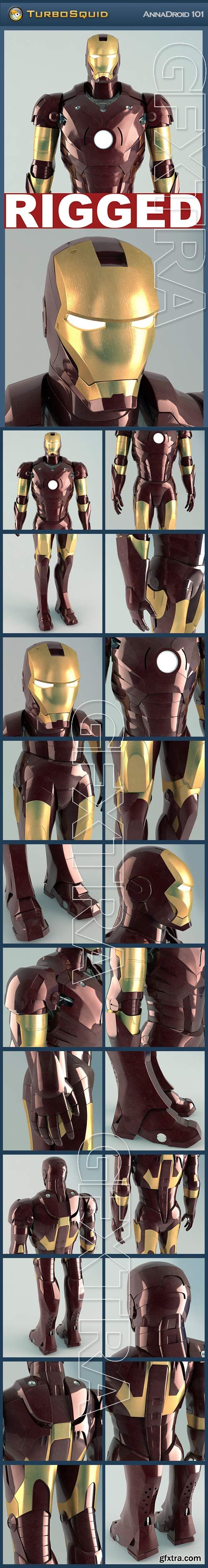 TurboSquid - Iron Man Rigged, 3DS Max