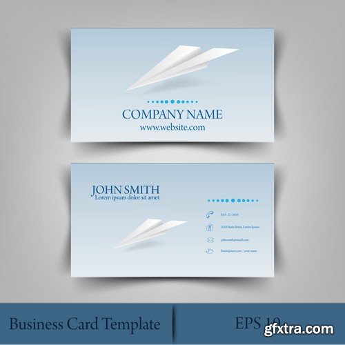 Stock Vectors - Business Card Template 6, 25xEPS