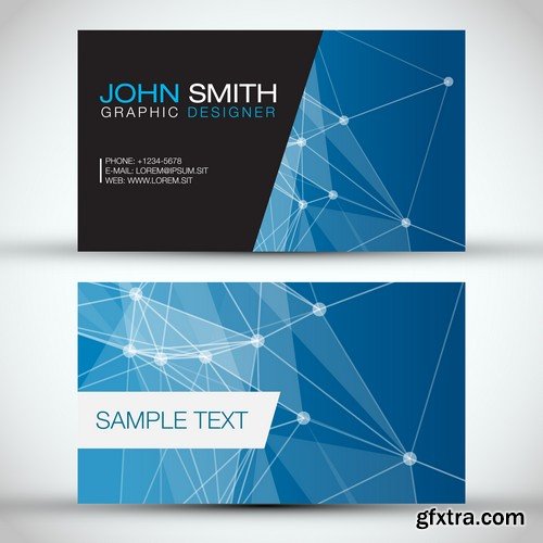 Stock Vectors - Business Card Template 6, 25xEPS