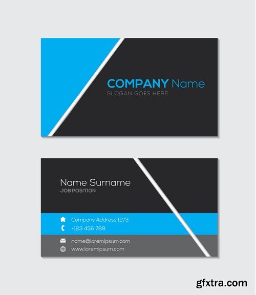 Stock Vectors - Business Card Template 6, 25xEPS