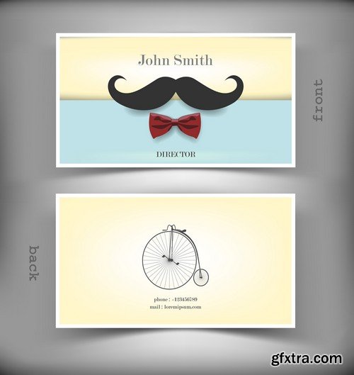 Stock Vectors - Business Card Template 6, 25xEPS