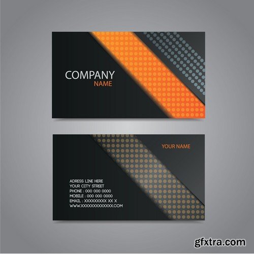 Stock Vectors - Business Card Template 6, 25xEPS