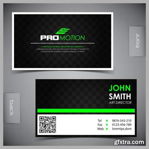 Stock Vectors - Business Card Template 6, 25xEPS