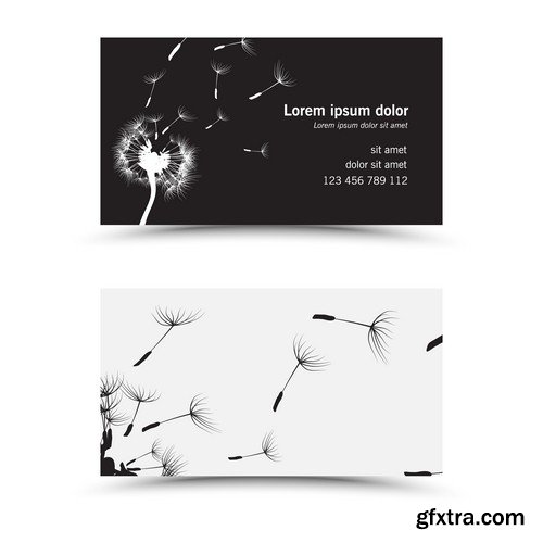 Stock Vectors - Business Card Template 6, 25xEPS