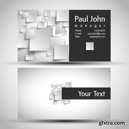 Stock Vectors - Business Card Template 6, 25xEPS