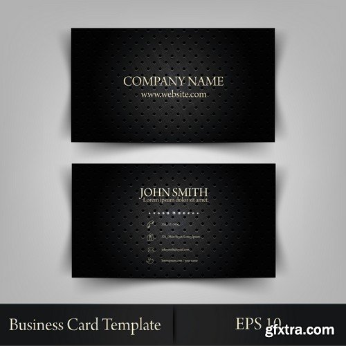 Stock Vectors - Business Card Template 6, 25xEPS