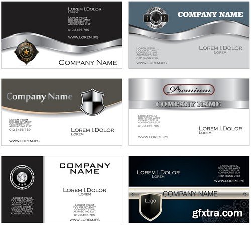 Stock Vectors - Business Card Template 6, 25xEPS