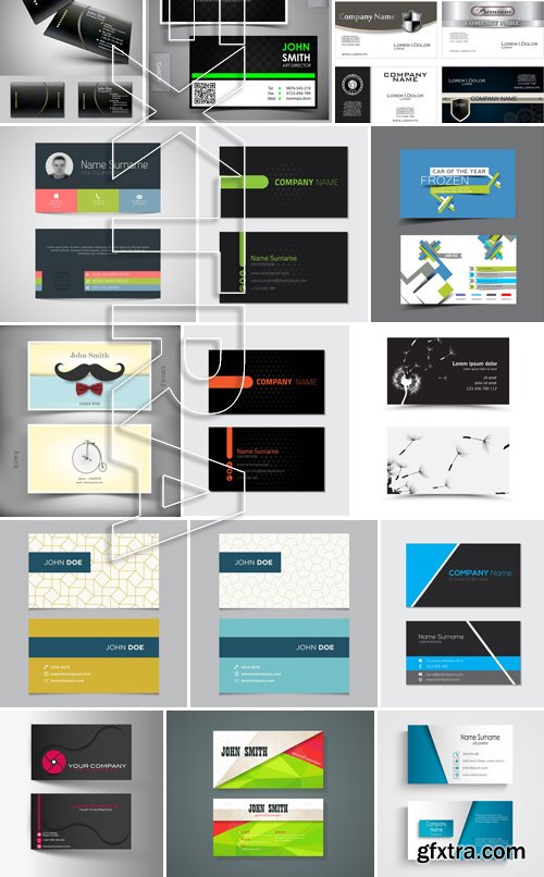 Stock Vectors - Business Card Template 6, 25xEPS