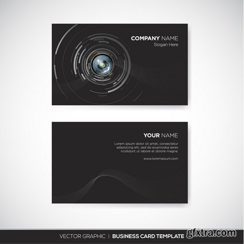 Stock Vectors - Business Card Template 6, 25xEPS