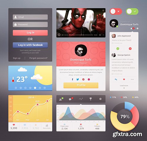 PSD Web Design - Candy UI 2014