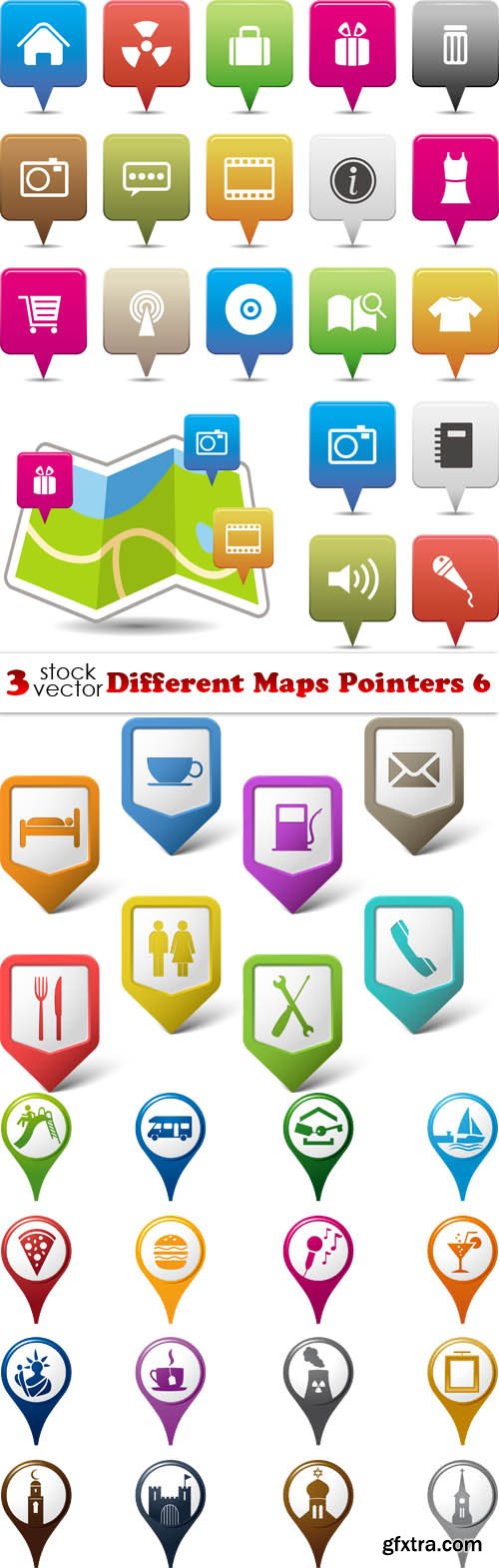 Vectors - Different Maps Pointers 6