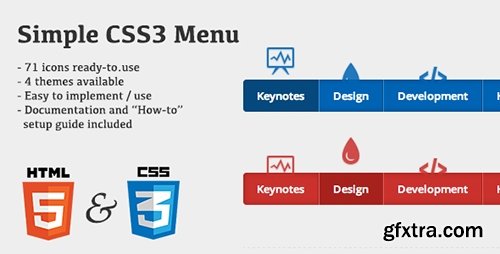 CodeCanyon - Simple CSS3 Menu v1.0