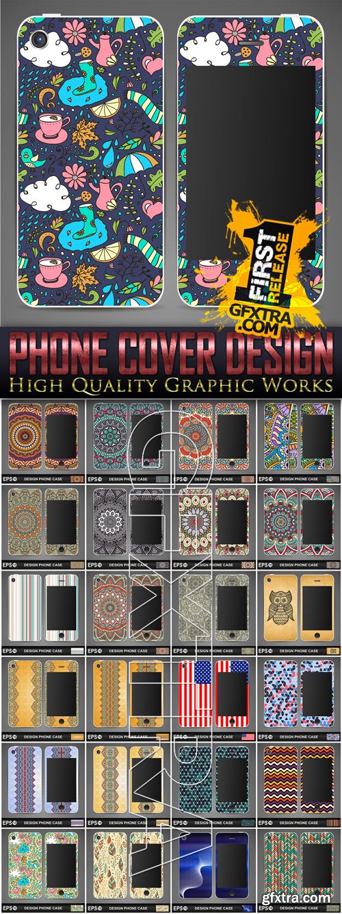 Phone Cover Design - 25 Vector